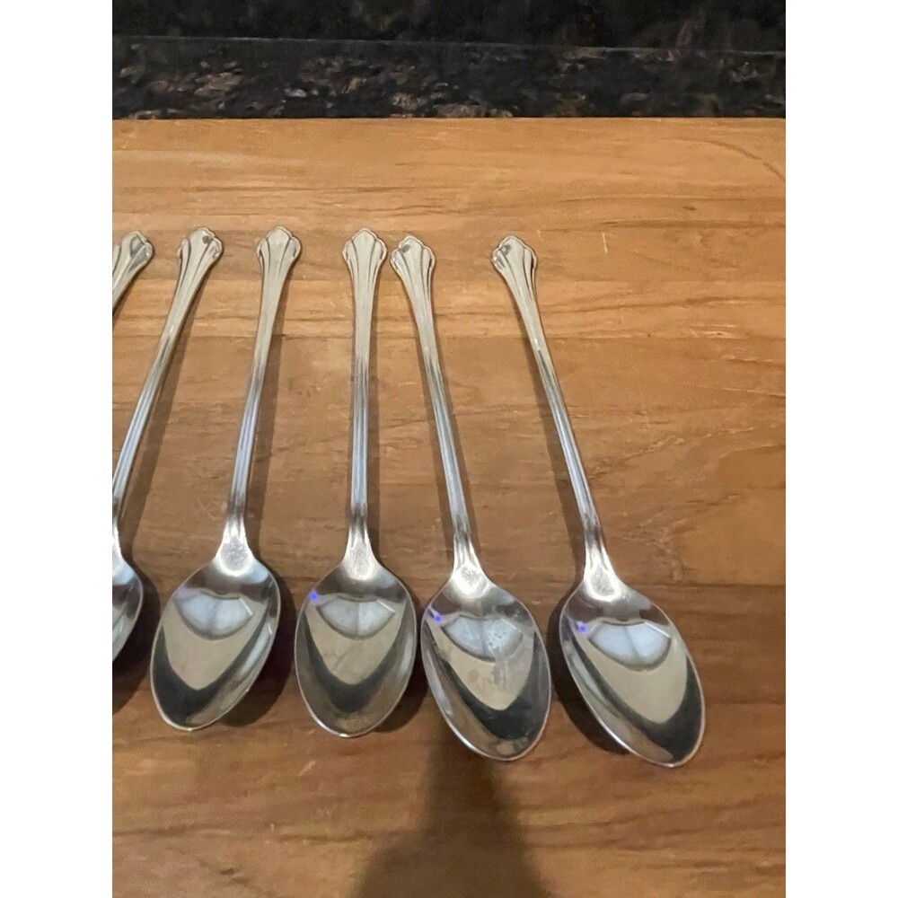 Oneida Community Clarette stainless Long Iced Tea Spoons - Picture 4 of 6